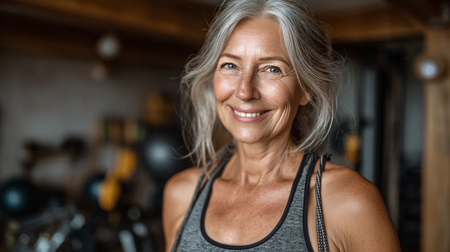 Seniori activi făcând exerciții în aer liber